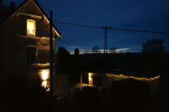 Ferienhaus mit Ferienwohnungen: Brückenhaus Naumburg, Abendstimmung
